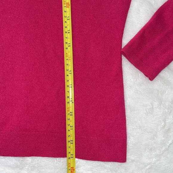 Ann Taylor Cashmere Magenta Pink Sweater - Picture 6 of 9